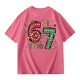 thumbnail image 1 of 67 shirt G'irls Summer Short Sleeve T Shirt Cute Cartoon Number Print Casual Top Tee Shirt For K'ids Youth, 1 of 4