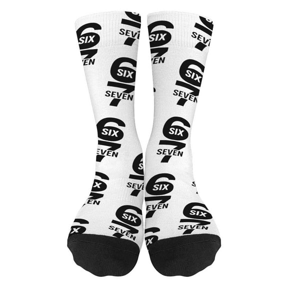 67 socks Festive Print K'ids Socks Soft Winter Crew Socks For Boys And Girls Season Holiday Party Wear