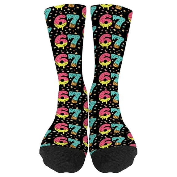 67 socks K'ids Sports Socks For Pattern Youth Crew Socks For C'hildhood 7 12 Years Old
