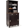67\u201D Kitchen Pantry Freestanding Buffet Sideboard with 3