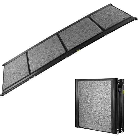 67"x 20" Dog Ramp, Foldable Aluminum Dog Ramp, Pet Ramp Stairs with Non-Slip Rug For SUV Car & Truck, Up To 300 LBS