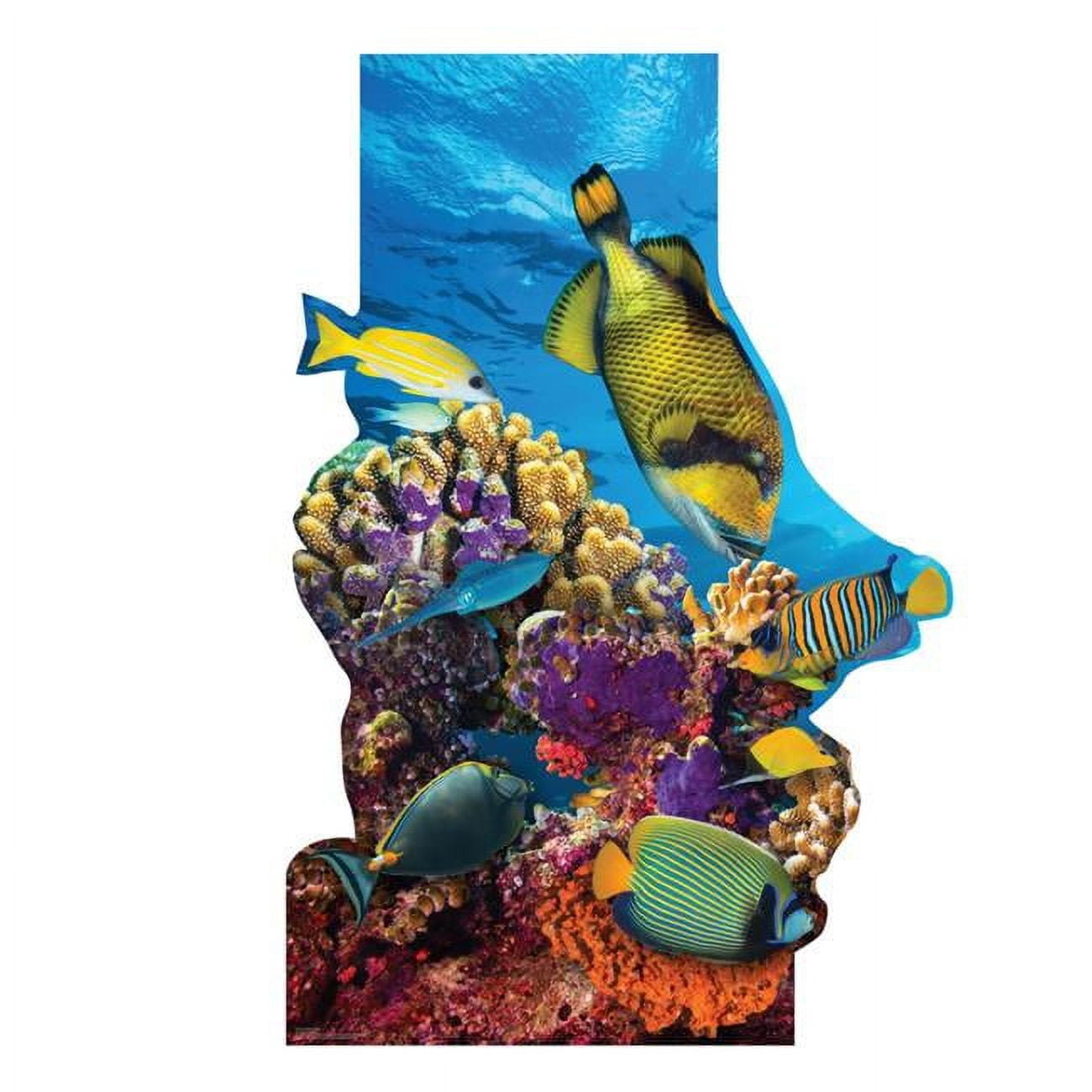 67'' Multicolor Cardboard Coral Reef Standup Decor