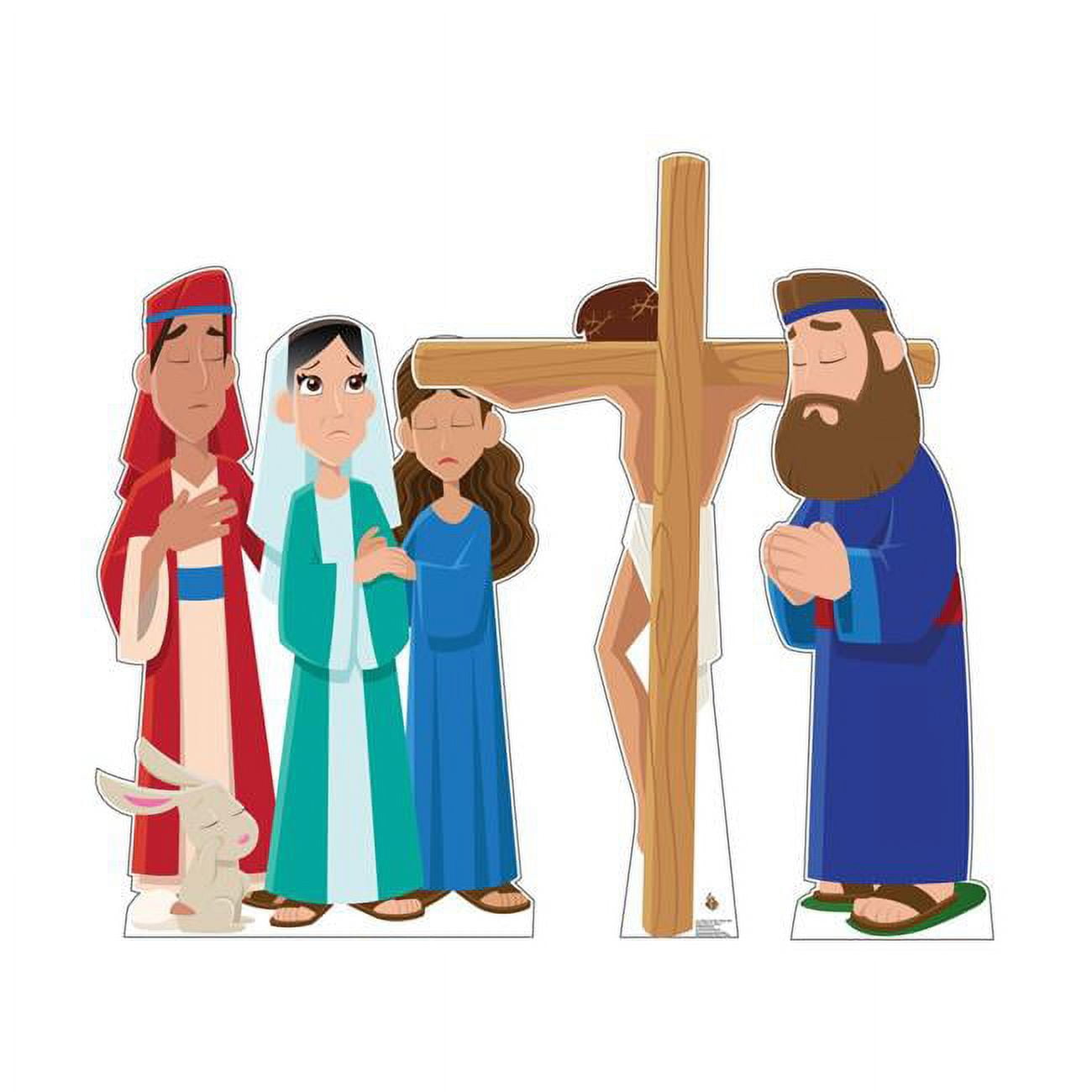 67 x 45 in. Jesus on the Cross Set Cardboard Cutout, Creative for Kids
