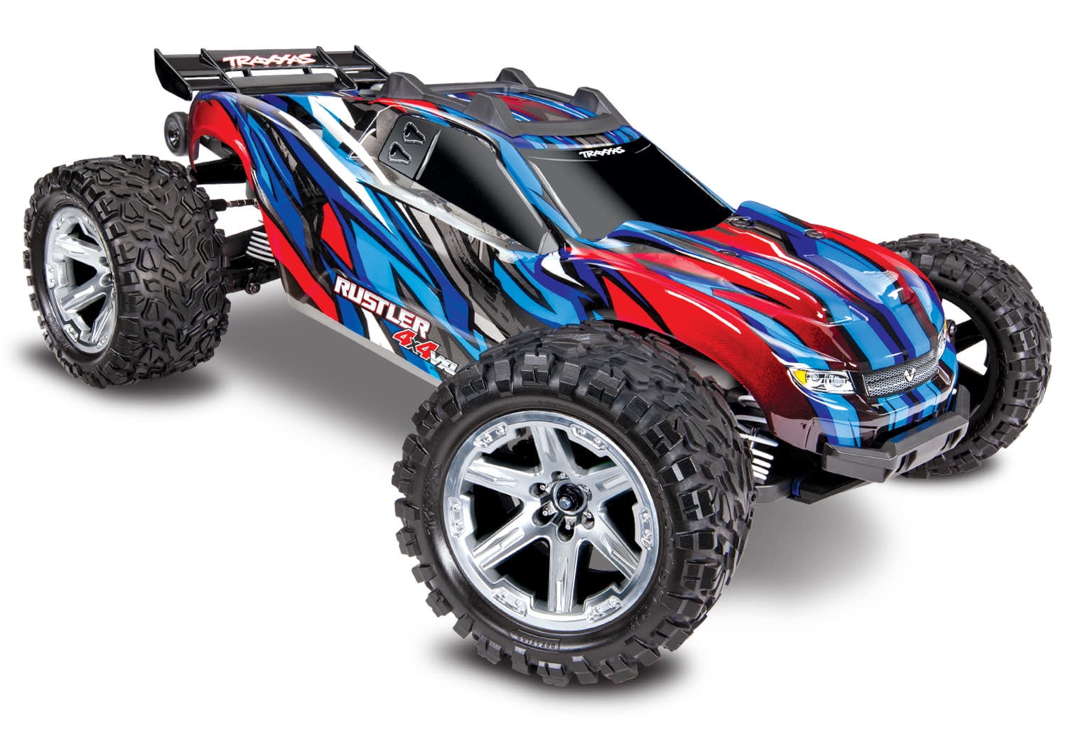 TRA67076-4-BLUE Traxxas Rustler 4X4 Brushless TRA67076-4-BLUE