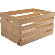 67140 18" Lx12.5 Wx9.5 H Large Crates & Pallet Wood Crate, 67140 18" Lx12.5 Wx9.5 H Large Crates & Pallet Wood Crate