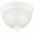 thumbnail image 1 of 67308 2 Light- Flush Mount Ceiling Fixture - White Finish, 1 of 1