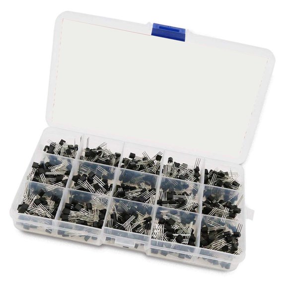 675pcs/1Box General Purpose Transistors Set Featuring 15 Models NPN Types In Durability Storage Case