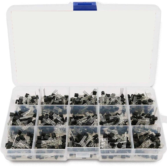 675pcs/1Box General Purpose Transistors Set Featuring 15 Models NPN Types In Durability Storage Case
