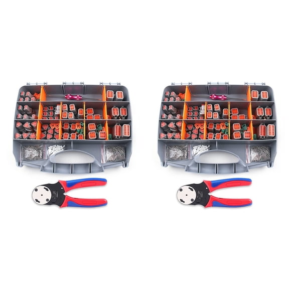 676Pcs Dt Deutsch Connector Kit - 2 3 4 6 8 12 Pin Connectors, Crimping Tool, Removal Tool, Car Electrical Connector