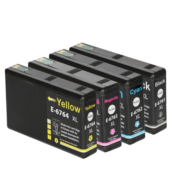 676XL T6761-T6764 Ink Cartridge Replacement for WP4010 4020 4023 4090 WP4520 4530 4533 4540 4590 Printer(4 Pack)
