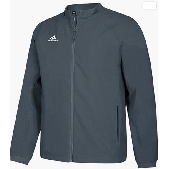 6785 Adidas Mens Climawarm Fielder's Choice Full-Zip Warm Jacket Grey XS