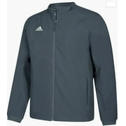 6785 Adidas Mens Climawarm Fielders Choice Full-Zip Warm Jacket Grey XS