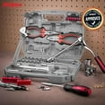 thumbnail image 1 of 67Pc Metric Auto Mechanic Tool Set, Motorcycle & Car Repair Kit with Socket, Pliers & Screwdriver for , Trucks, Boats & RVs, 1 of 6