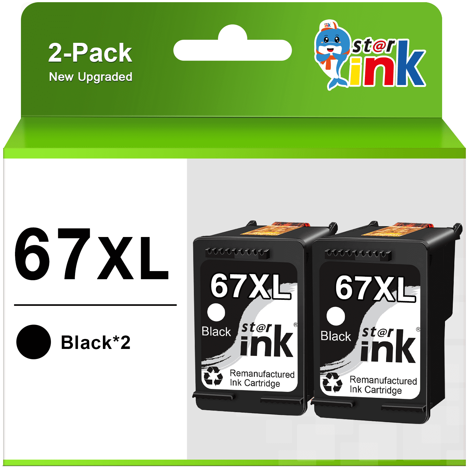 67XL 67 Black Ink Cartridge for HP Printer Ink 67 XL 67XL for HP