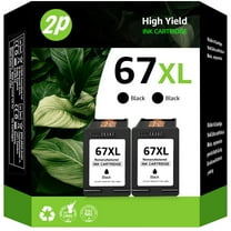 67XL Black Ink Cartridges Compatible for HP 67 Black Ink Cartridges HP 2700 2752e 2742e 6000 6055e