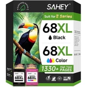 68XL Ink Cartridges compatible with HP 68 ink cartridge 68e 68 Ink High Yield, Compatible with HP Envy Ink Cartridge for 6152e 6155e 6552e 6555e 6558e Printers (Black, Tri-Color)