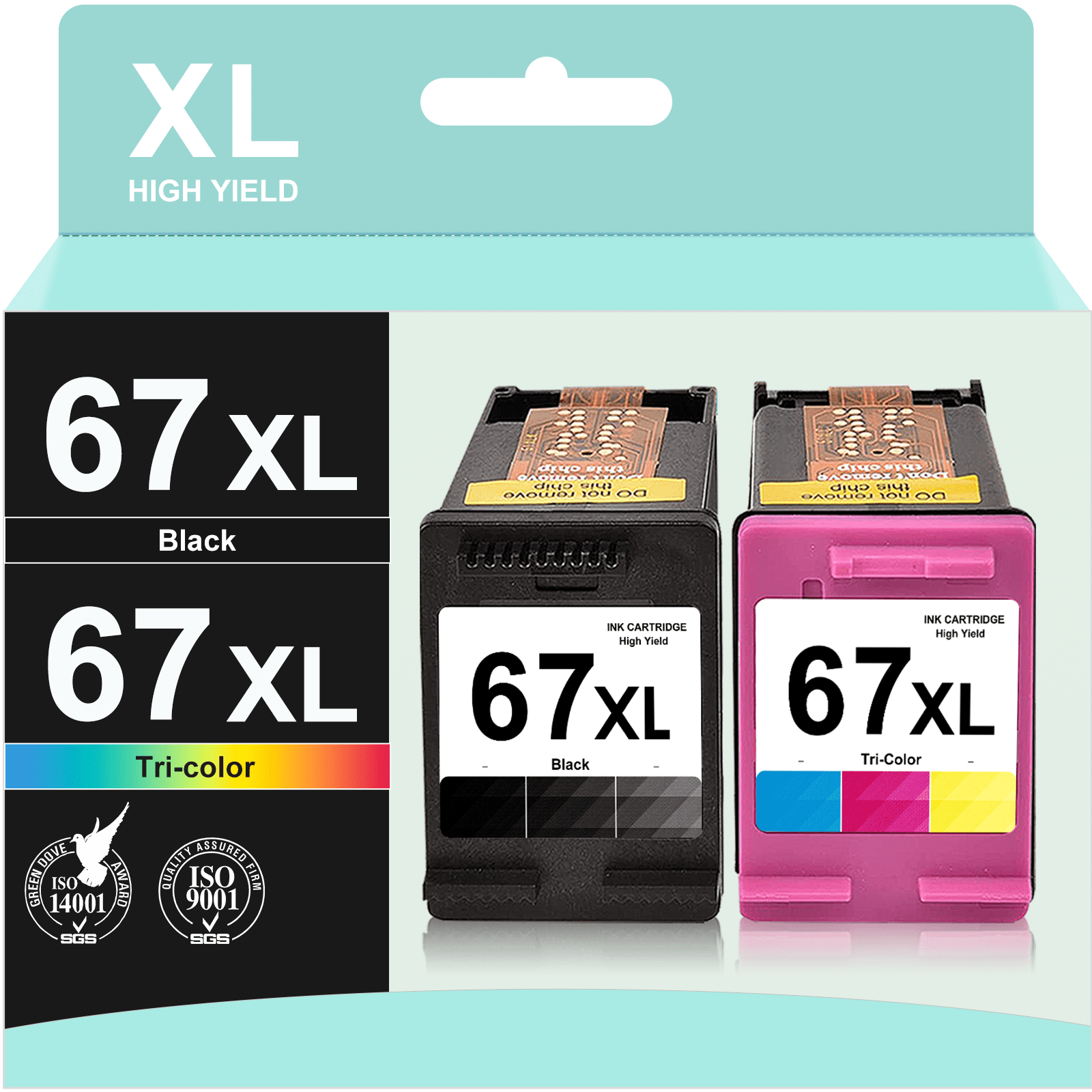 67XL Ink Cartridge for HP 67XL Ink Color for HP Deskjet 2700 2700e
