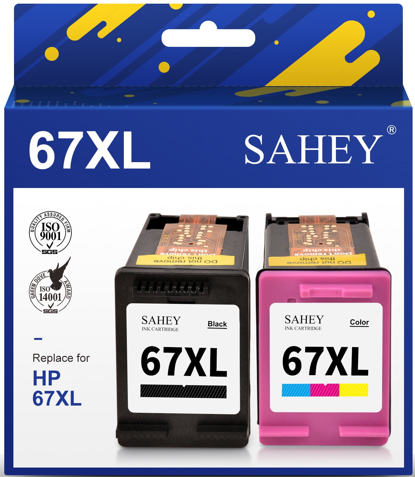 67XL Ink Cartridge for HP 67XL Ink Color Use With HP Printer Envy 6055 6055 6000 6400 6052 6455