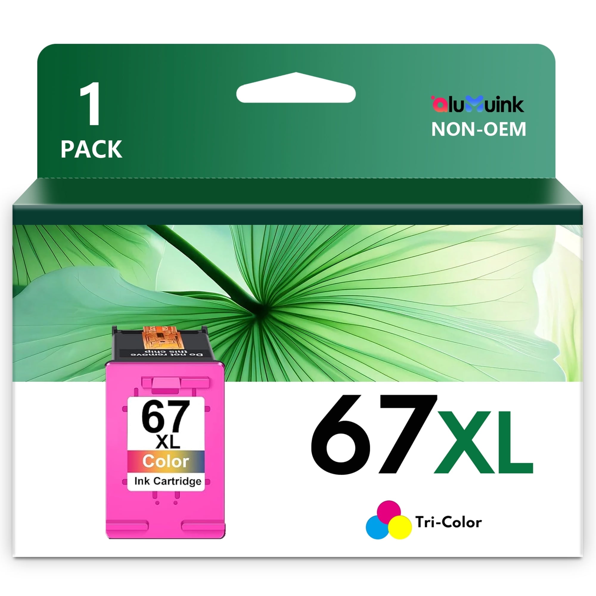 67XL Ink Cartridge Tri-Color Compatible for HP 67 Ink for DeskJet 2742e ...