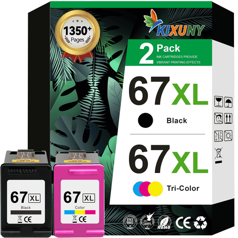 67 Ink Cartridge Compatible for HP Ink 67 67XL Ink Cartridges for Envy 6055 6455e 6055e DeskJet 2755 4155e 4255e 2752 Printer