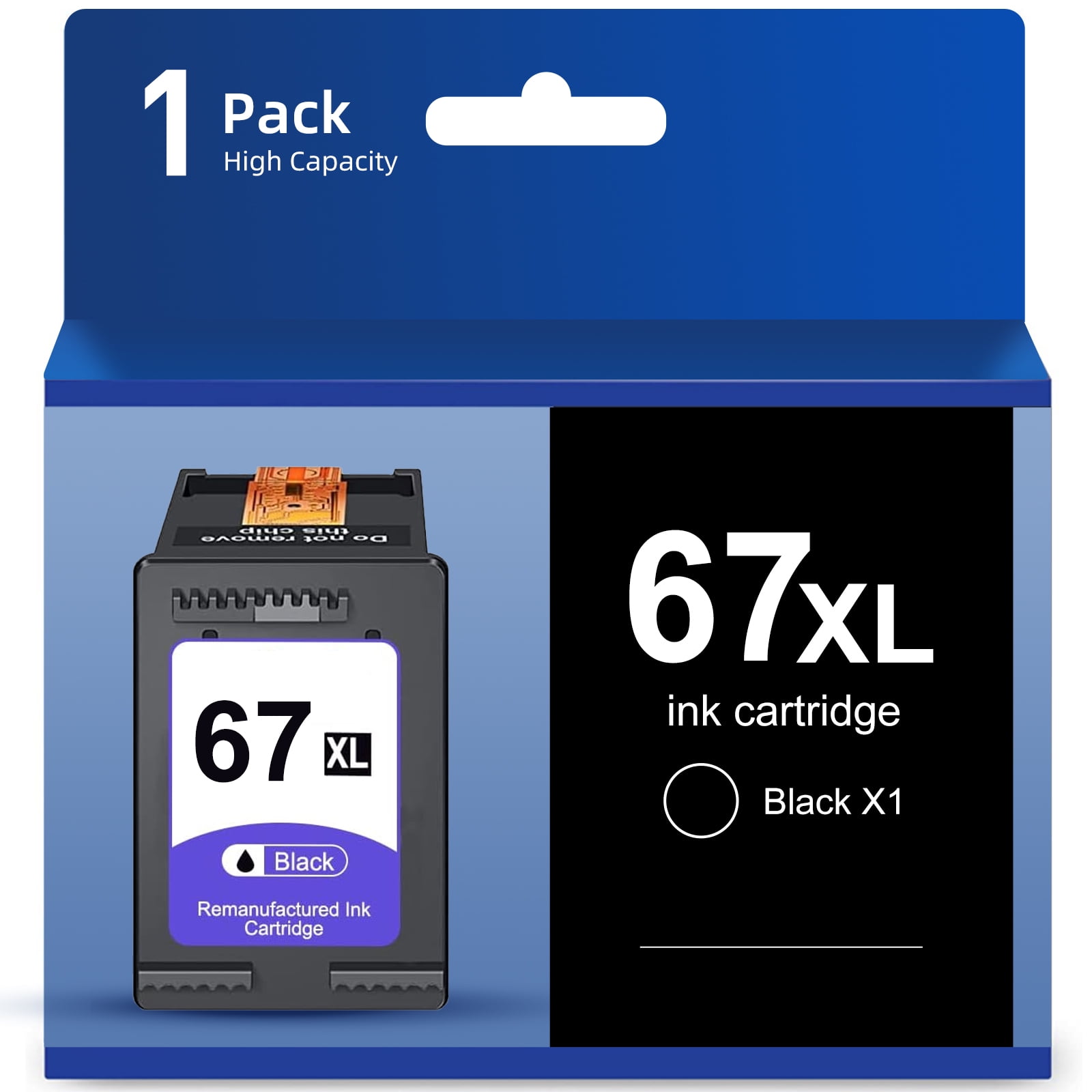 67XL Ink Cartridge for HP 67XL Black Ink work with HP DeskJet 1255