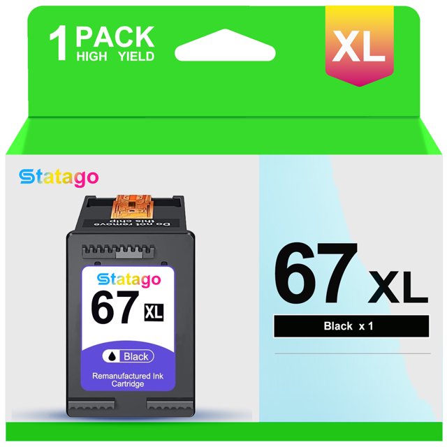 67XL Ink Cartridge for HP 67XL Black Ink work with HP DeskJet 1255