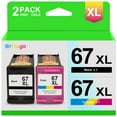 67XL Ink Cartridge for HP Ink 67XL for HP Deskjet 2700 2700e 2752 2752e