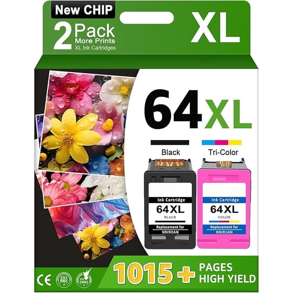 COCCINK 67XL Cartuchos de tinta para HP DeskJet 2800e 2842e 2852e 2855e