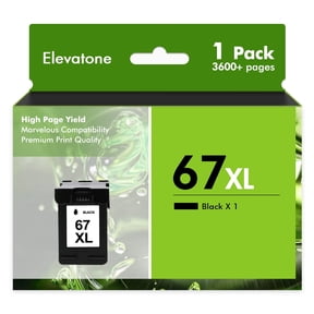 67XL Ink Cartridges Compatible for HP 67 67XL for OfficeJet 2755e 2755 4155 2722 2723 2724 2725 2732 Envy 6055 6455 6458 6475 Printer Ink (1 Pack Black)