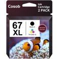 67XL Ink Cartridges for HP Ink 67 XL 67XL Black and TriColor Ink Cartridge for HP Envy 6000