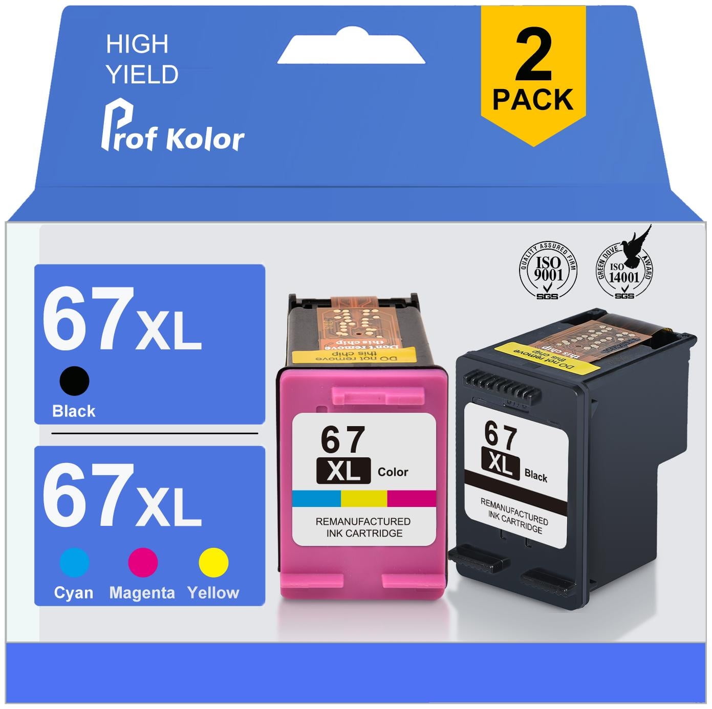 67XL Ink Cartridges for HP 67XL Ink Cartridges for HP Deskjet 2700 4152