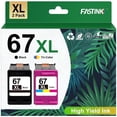 thumbnail image 1 of 67 Ink Cartridges Compatible for HP Printer Ink  67 for  HP  67 for DeskJet 2752e 2855e 6055e, 1 of 8