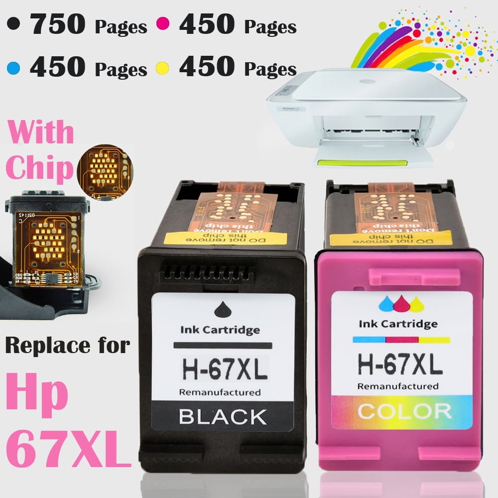 67XL Ink for HP Cartridge Printer Ink 67 XL 67XL for HP Deskjet 2700e