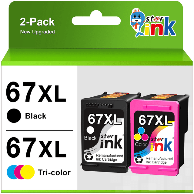 67XL Ink for HP Printer Ink 67 XL 67XL Ink Cartridges for DeskJet 2700