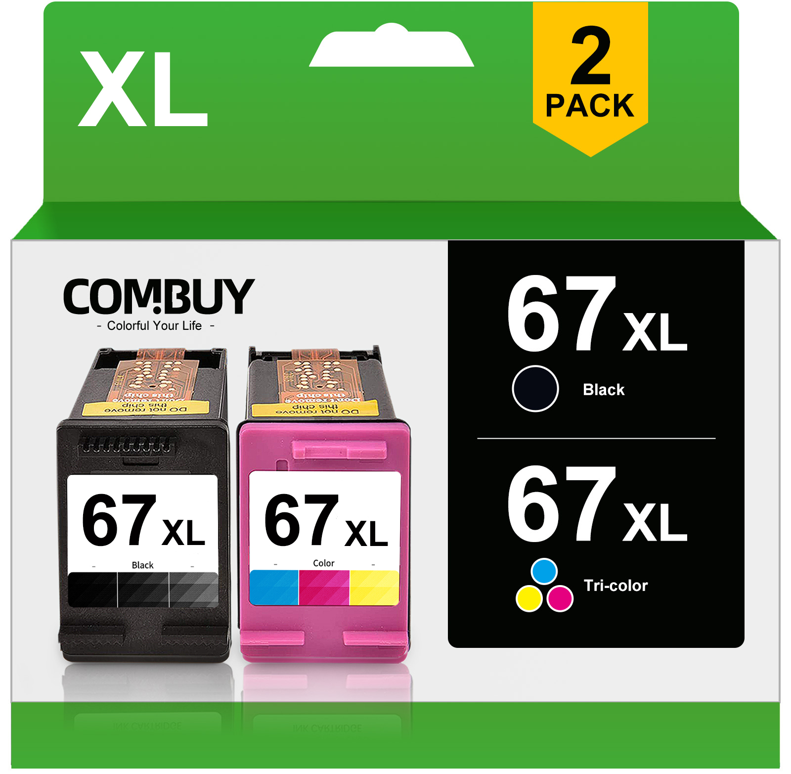 67XL Ink for HP 67 67XL Ink Cartridge for Printer Ink HP 67 for HP