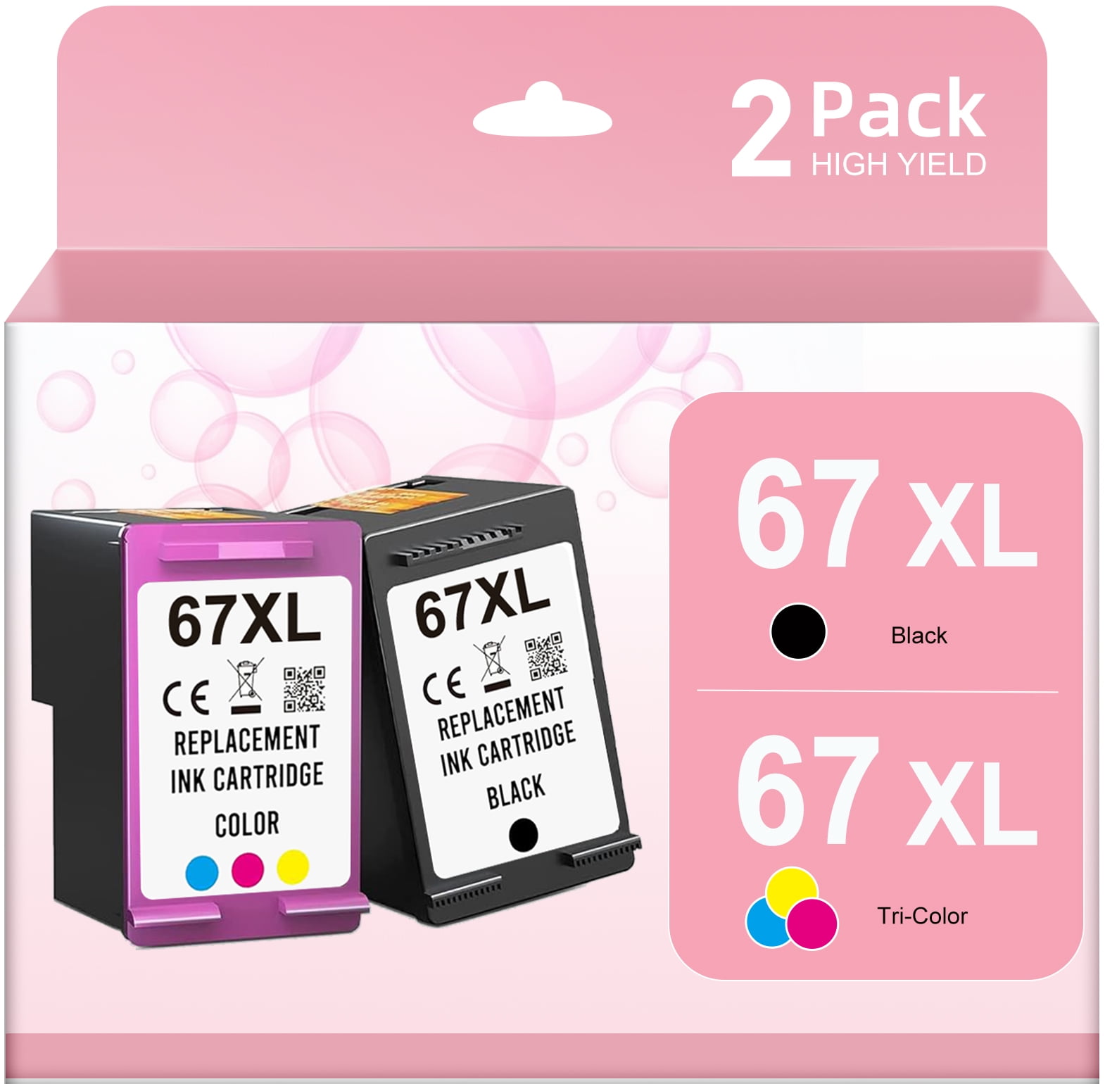 67XL ink cartridges For HP 67 67XL ink cartridges For HP Deskjet 2722