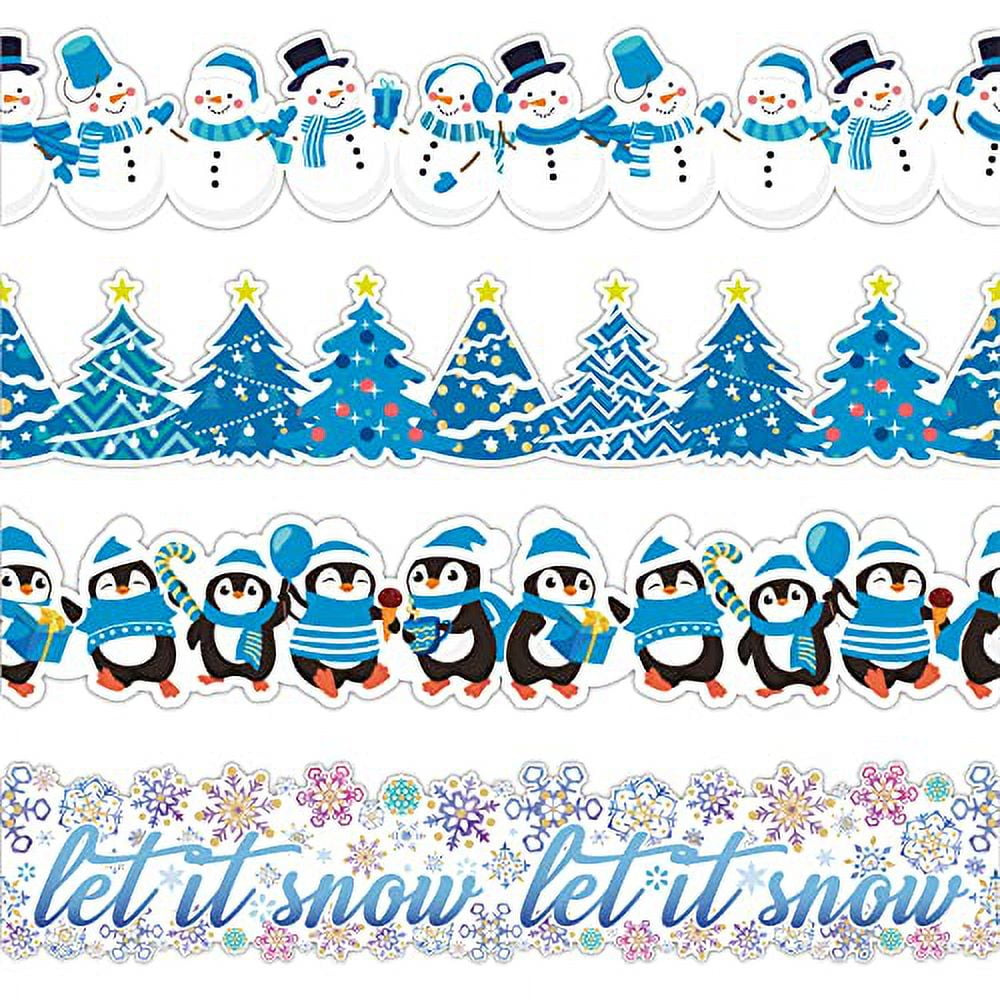 67ft Winter Bulletin Board .. Border Winter Wave Removable .. Blackboard Chalkboard Border Christmas .. Tree Snowman Snowflake Penguin .. Trim Border for Holiday .. School Classroom Wall Décor - Walmart.com 67ft-winter-bulletin-board-border-winter-wave-removable-blackboard-chalkboard-border-christmas-tree-snowman-snowflake-penguin-trim-border-for-holiday-school-classroom-wall-d-cor-walmart-com