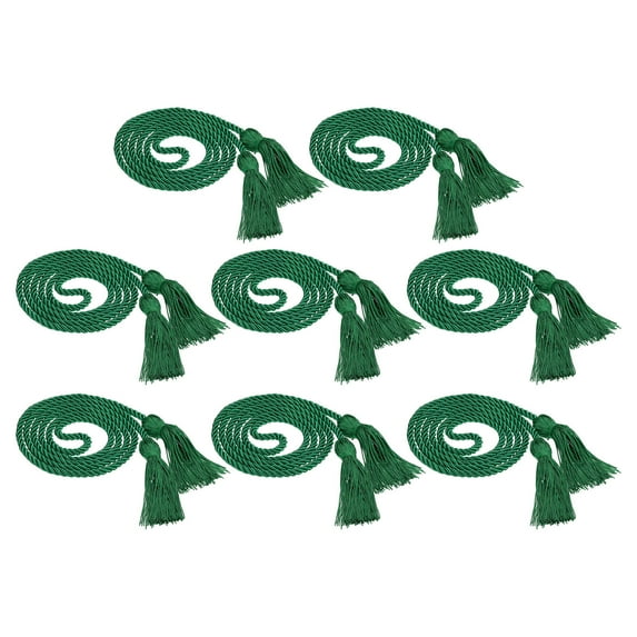 67inch Graduation Honor Cords, 8Pcs Graduation Cords Tassel Graduation Ropes Bright Color DIY, Dark Green