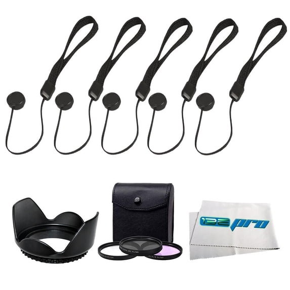67mm 3 Piece UV-CPL-FLD Filter Kit + 67mm Lens Hood + (5) I3ePro Cap Keeper + I3ePro Ultrasoft Cleaning Cloth Kit