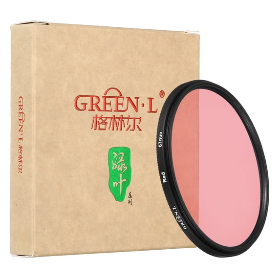 67mm Red Filter, Color Filter Camera Lens Filter Color Conversion Effects for DSLR Camera Lens