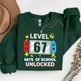 thumbnail image 1 of 67th Day Of School Level 67 Days Of School Unlocked Gamer – T-Shirt, Hoodie & Sweatshirt – School Theme – Students &, 1 of 6