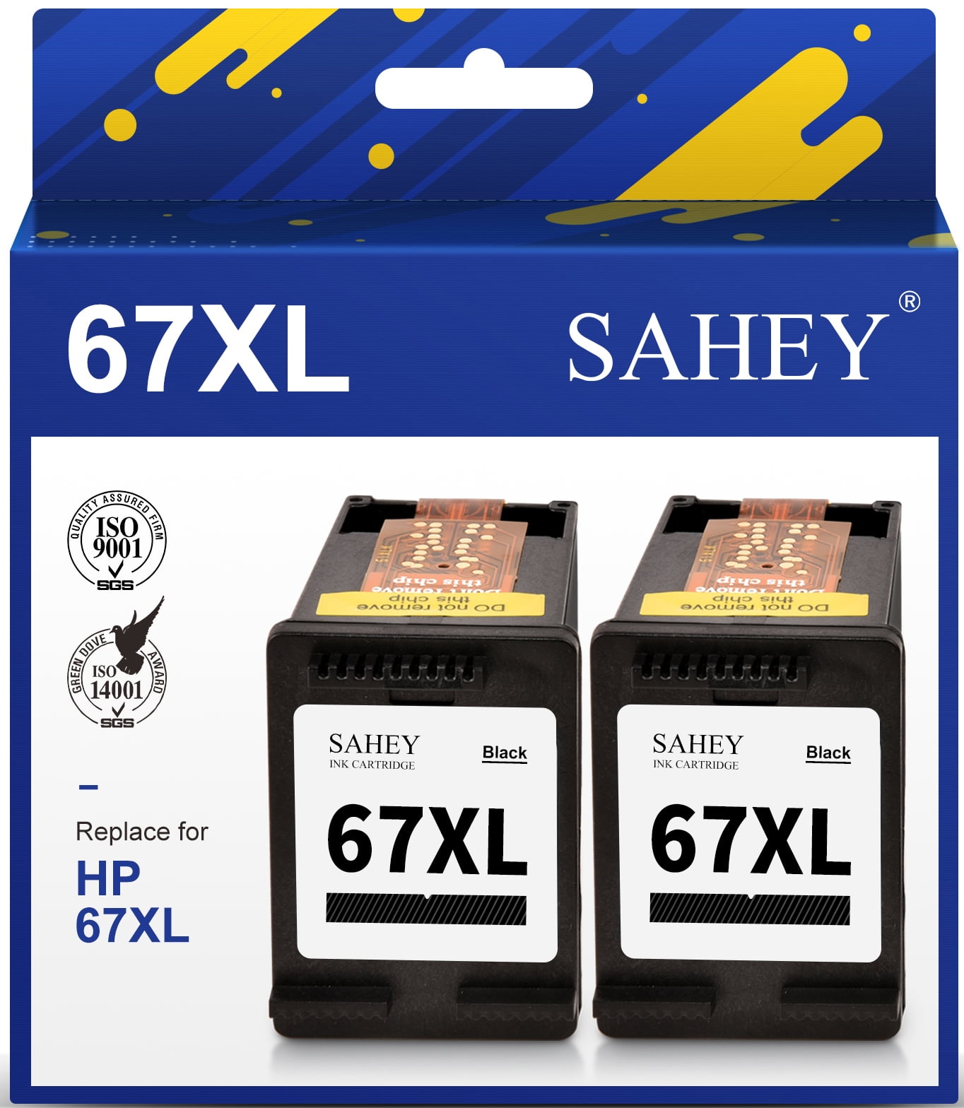 HP 67XL Compatible Ink Cartridges - 4-Pack For Deskjet 2700, Envy 6055e & More