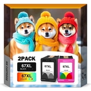 67xl Combo Ink Cartridge for deskjet 2842e/2852e/2800e ink cartridges Compatible for Printers deskjet 2852e 2855e Ink Cartridge