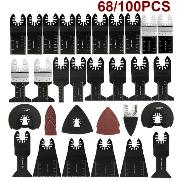 68/100PCS for Fein Multimaster Dewalt Makita Bosch Oscillating Saw Blades Multimaster Rotary Tool Bit
