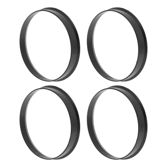 68.1mm to 66.1mm Car Wheel Hub Centric Rings Black Polycarbonate Wheels Center Shaft Shock Absorbing Hubrings 4 Pcs
