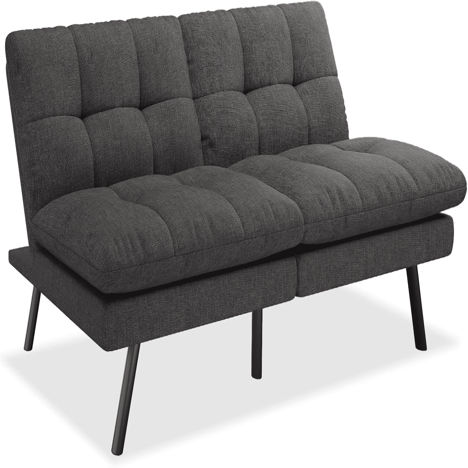 68" Futon Sofa Bed Convertible Memory Foam Couch Bed Folding Sofa Bed ...