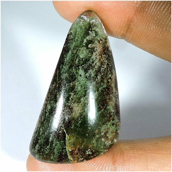 68.85Cts Fantastic Natural Lodolite Garden Quartz Fancy Cabochon Gemstone