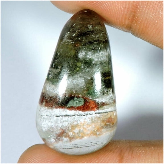 68.90Cts Stunning Natural Lodolite Garden Quartz Fancy Cabochon Gemstone