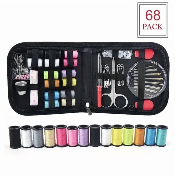 68/98pcs Multi-function Sewing Kits Bag DIY Sewing Tools Box Set for Hand Quilting Stitching Embroidery Thread  Accessories