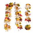 thumbnail image 1 of 68.9Inch Fall Garland with Pumpkins and Maple Leaves,Autumn Thanksgiving Halloween Decor for Home Indoor Outdoor,Fireplace Mantle,Front Door,Table,Stairs,Porch Farmhouse Seasonal Party Decoration, 1 of 5